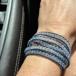 AB crystals Wrap Bracelet by“Victoria Emerson”